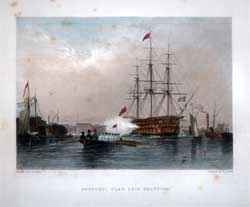 Gosport, Flag Ship Saluting