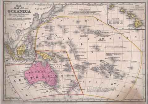 Map of Oceania (no.31) 