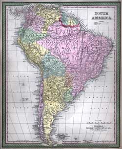Map of South America