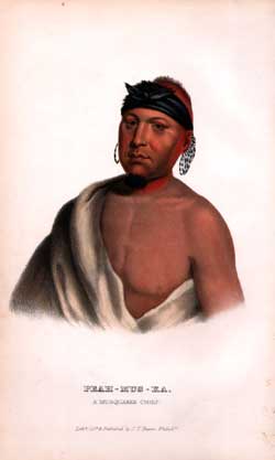 Peah Mus Ka.  A Musquakee Chief.