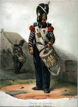 Tambour de Grenadiers.  (Garde Royale - Infanterie.)