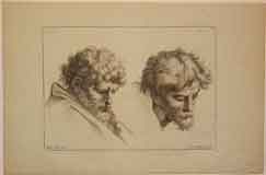 Pl. 19:  Raphael Potrait.  Two Bust Studies.