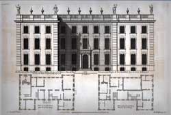 The Elevation of New Bold Hall in Warwickshire... Vol. 2; Plate 94.