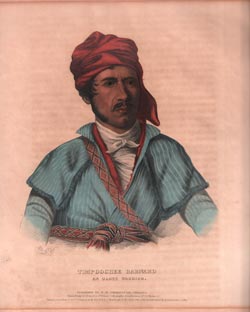 Timpoochee Barnard.  An Uchee Warrior.