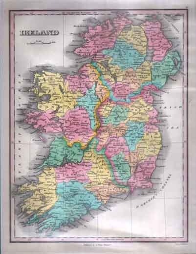 Map of Ireland.