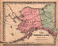 Colton’s Territory of Alaska (Russian America). Ceded by Russia to the United States.