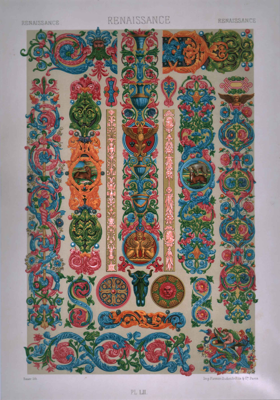 Renaissance, Pl. LII: Peintures de Manuscrits