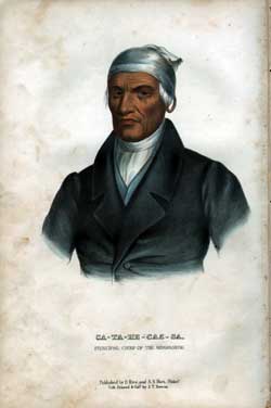 CA-TA-HE-CAS-SA, Principal Chief of the Shawanese