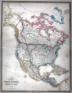 Map of North America Exhibiting the Recent Discoveries.  Geographical & Nautical