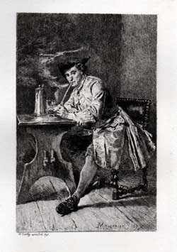 Works of Meisonnier; Man Smoking